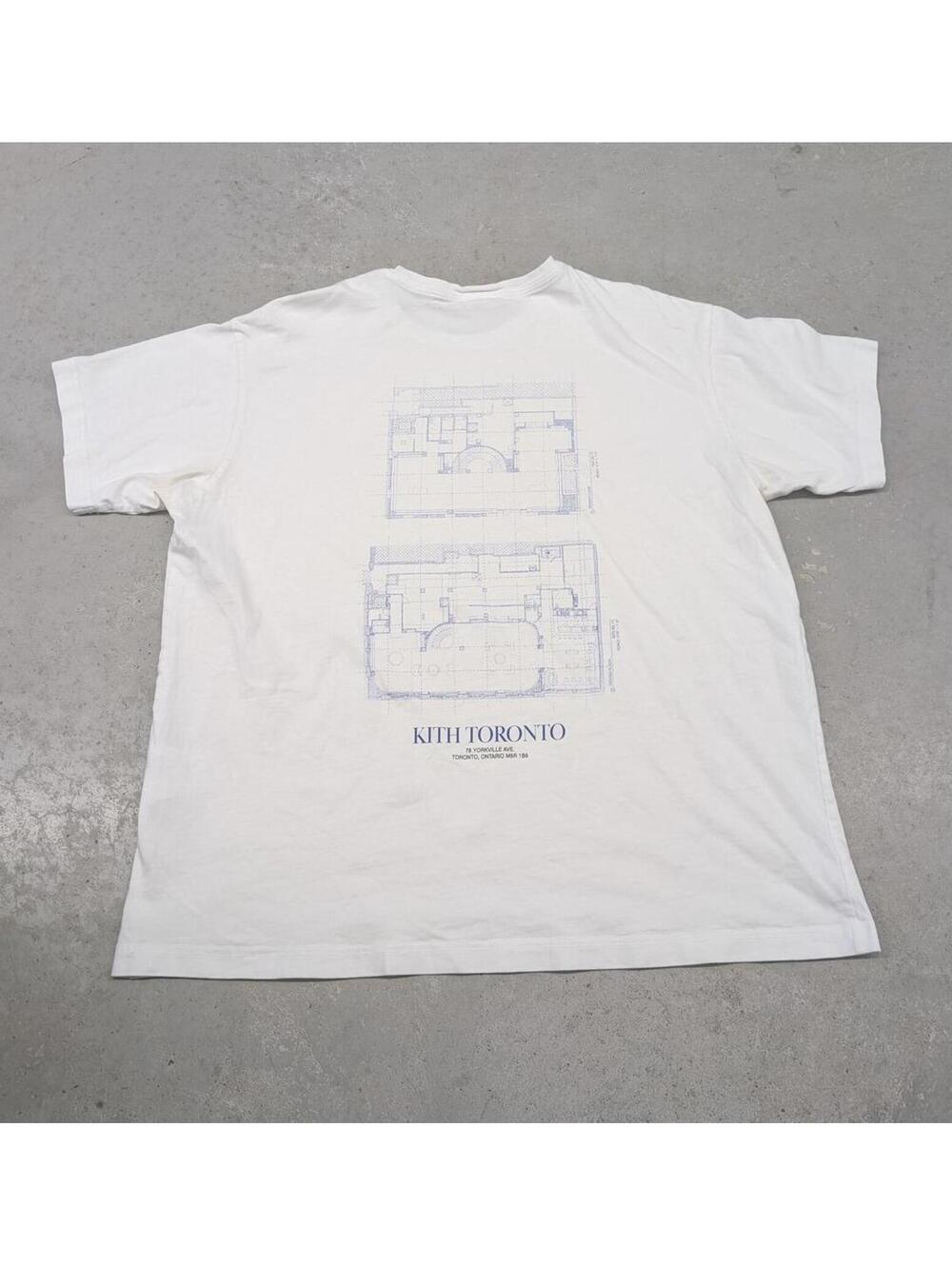 Exclusive Kith Toronto Store Blue Print Yorkville T-shirt